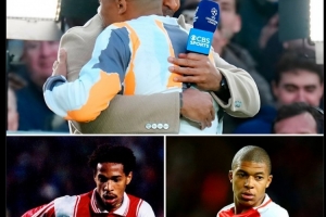 BOB半岛体育-亨利与姆巴佩赛前拥抱致意，摩纳哥官推晒照：都是我们球队出品